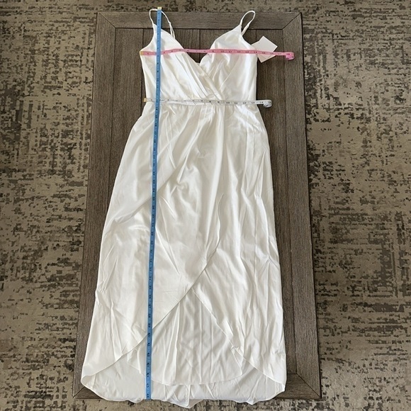 DB STUDIO hand-pleated spaghetti strap charmeuse slip dress - Picture 13 of 15